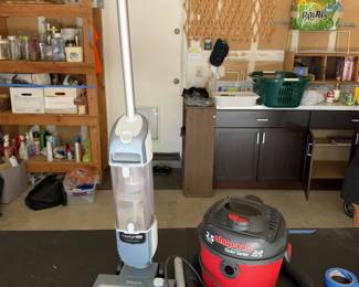 Shark Freestyle Max Cordless Upright Vacuum  ShopVac Quiet Series 2.5 Gal Vac