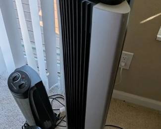 Lot of 3 Vintage Bionaire and Seville Classics Electric Tower Fans and Heaters
