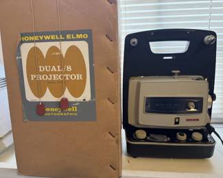Sturdy Honeywell Elmo FP8C Dual 8 Super 8 Regular 8 Film Projector Orig Box