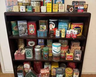 Nostalgic Tin Collection Hershey Log Cabin Milky Way Ritz Quaker Colman Crayola