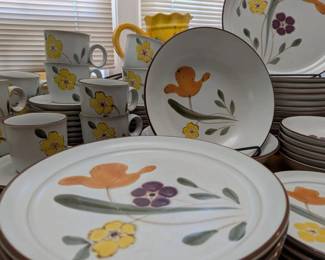 HandPainted Noritake Hello Spring 8551 Stoneware Dinnerware Gail Pittman Baker