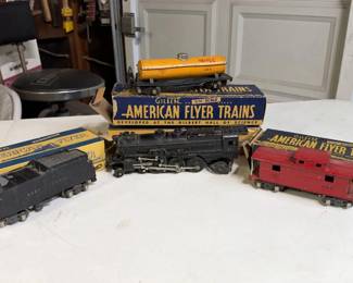Classic Gilbert American Flyer S Gauge Locomotive Tender Shell Tank Car Caboose