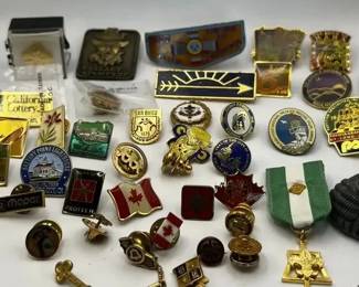 Colorful Promotional Pin Lot Boy Scout Medal Lottery Hawaii Canada Enamel