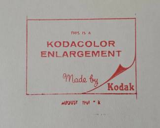 Vintage Kodak Kodacolor Enlargement Stamp