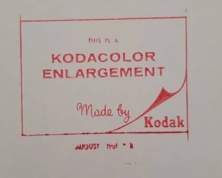 Vintage Kodacolor Enlargement Stamp