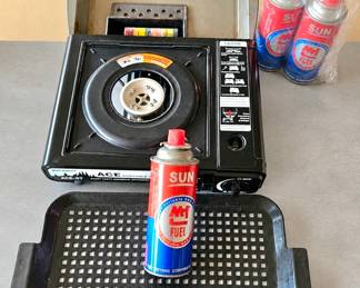 Lot 24 Gas camping stove  fuel