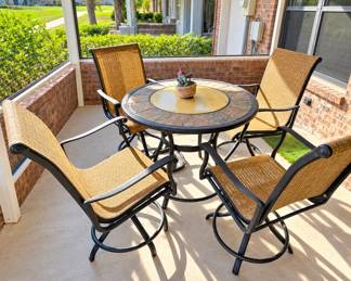 Lot 129 Five piece patio set