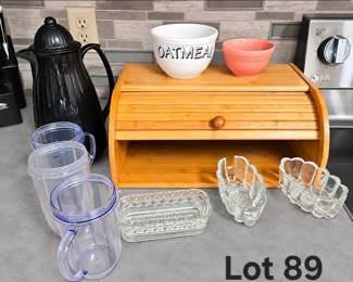 Lot 89 breadbox and more