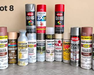 Lot 8 Paint etc 