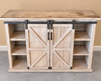 Lot 110 Rustic sideboard detail