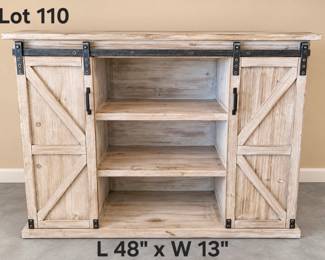 Lot 110 Rustic sideboard