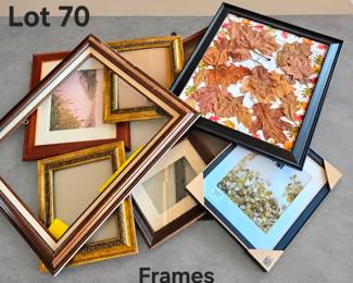 Lot 70 Assorted frames
