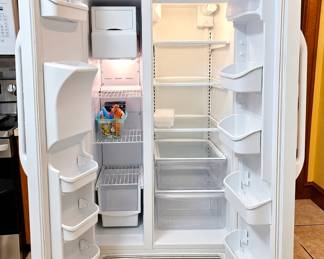 Lot 95 Frigidaire refrigerator freezer detail