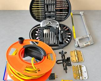 Lot 27 Drill bits, power cord, more