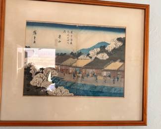 Oriental ink drawing