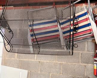 Wrought iron yard swing. all pieces are in the garage...somewhere
