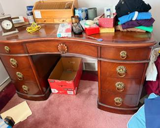 Kidney shaped desk by Drexel