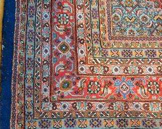 Close up of area rug