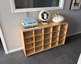 Maple Cubby Hutch on Casters