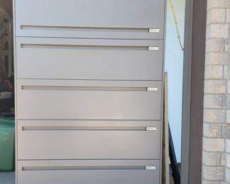 Large 5-Drawer Metal File Cabinet