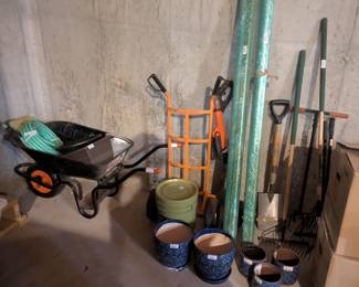 Tools, Pots, Dolly, Sun Shades