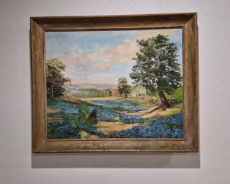 Bluebonnet Oil Painting 