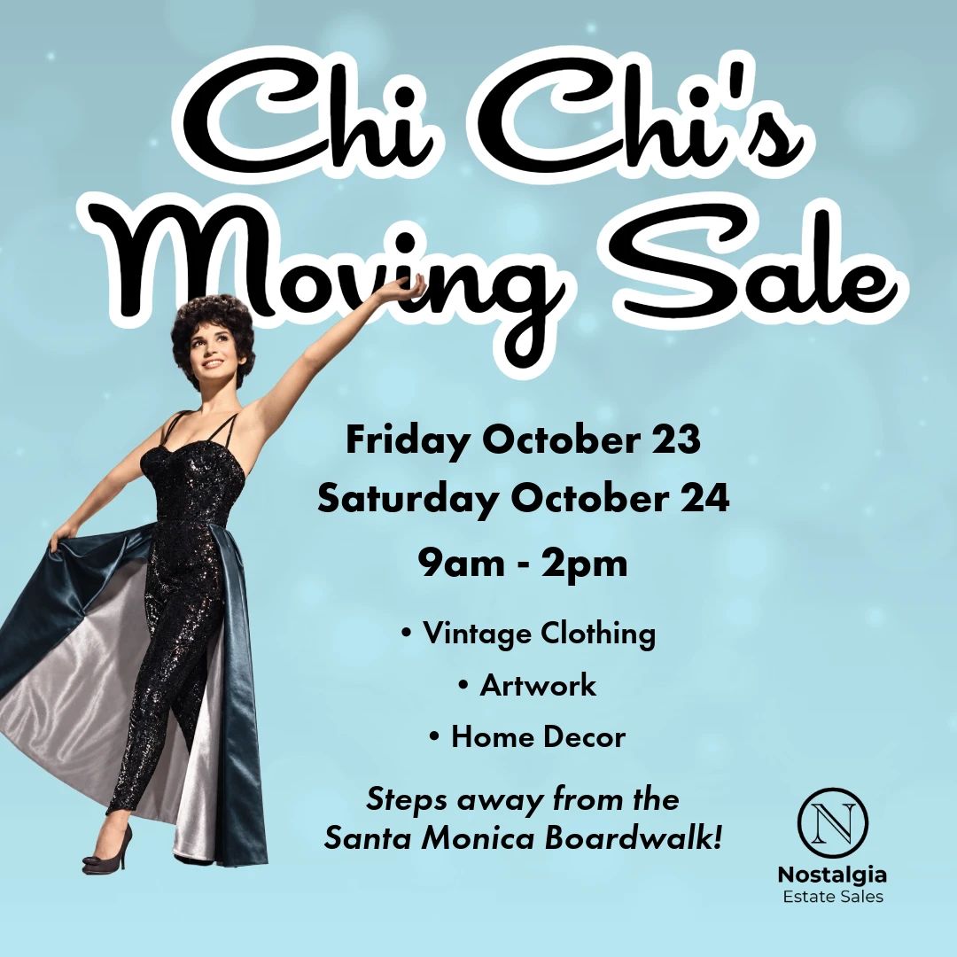 Chi Chi's Moving Sale 10/23 - 10/24