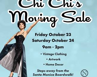 Chi Chi's Moving Sale 10/23 - 10/24
