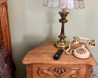 Capiz shell lamp