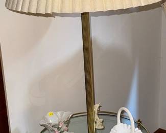 Brass table lamp