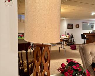 Mid Century Lamp, Walnut