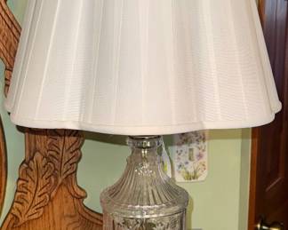 Lead crystal lamp