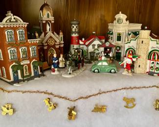Christmas village scene - great idea