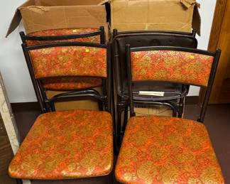 8 MCM folding chairs - rare, excellent condition