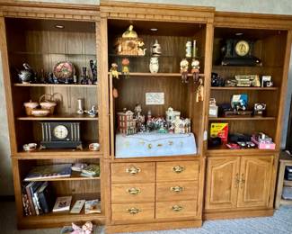3 piece shelf & TV unit - great idea for using the space of the old size TV