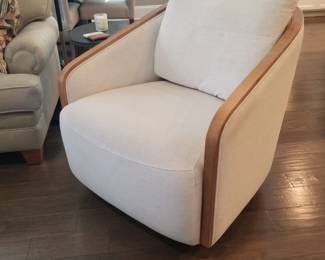 Arhaus upholstered swivel chair