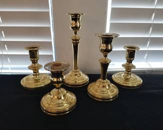 Baldwin brass candleholders