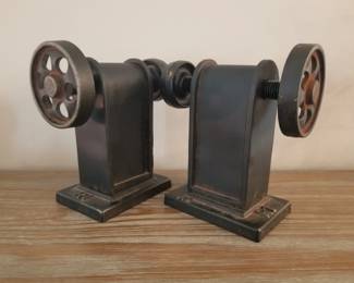 Steampunk bookends.