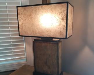 Industrial style table lamp