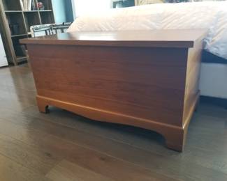 Traditional blanket chest.