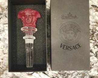 Versace crystal bottle stopper