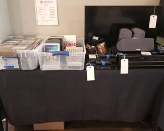 CDs, DVD, electronics