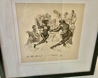 " In the Groove " Litho Claude Clark, Sr. Circa 1935-1943