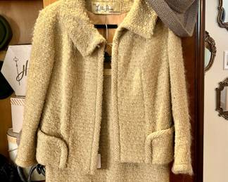 Lilli Ann wool tweed blazer and skirt 