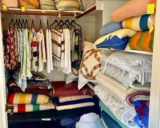 We have some really gorgeous blankets! We have handmade quilts and wool blankets 
