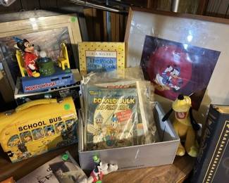 Disney Comic Books, Disney Lunch Box, Disney Framed Cel