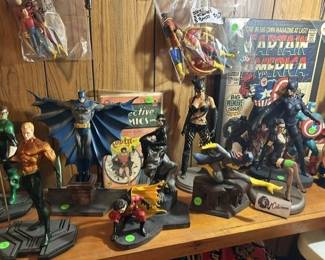 Aquaman, Green Lantern, Batman, Catwoman, Captain America