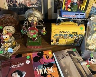 Disney Collector Books, Jim Shore Donald Duck, Disney Lunch Box with Thermos, Disney Comic Books