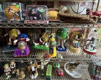 Mini Helmets, Mini Footballs, Baseball Gloves, M&M Dispensers, Tom & Jerry, Popeye, Little Rascals, Avon