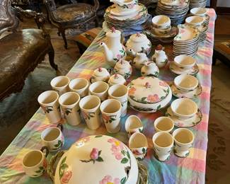 This is a set of Franciscanware dishes that appear to be in good condition.